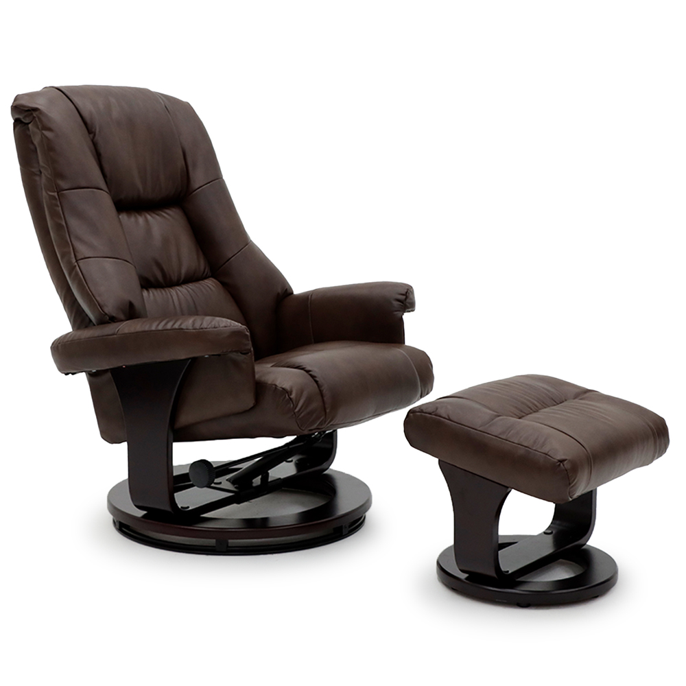 7002ML Geeksofa Leather Stressless Leisure Chair with Ottoman