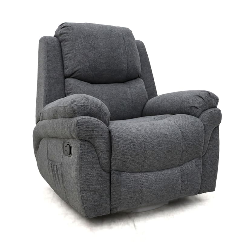 9017MF Geeksofa Fabric Manual Recliner Chair with Rocking & Swivel