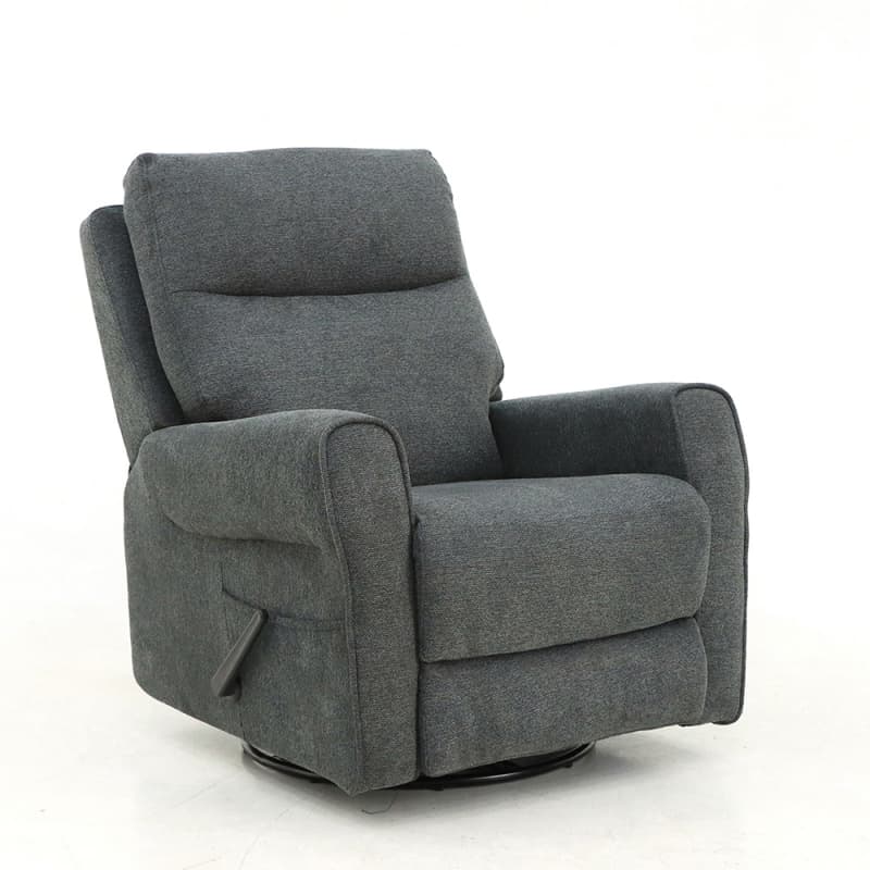 9196MF Geeksofa Home Theater Fabric Rocker Recliner with Smooth 360° Swivel