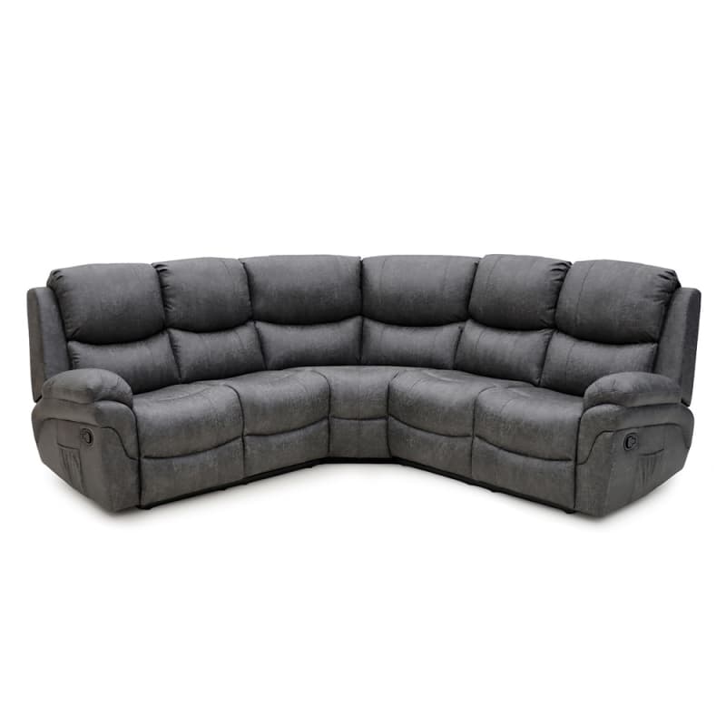9017MM Geeksofa Microfiber Manual Corner Recliner Sofa