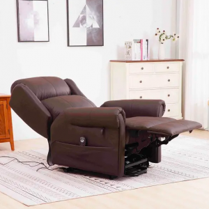 LEATHER POWER LIFT RECLINER CHAIR 1