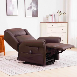 LEATHER POWER LIFT RECLINER CHAIR 1 |