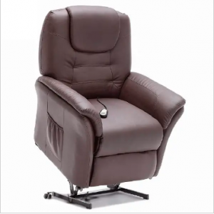 LEATHER POWER LIFT RECLINER CHAIR