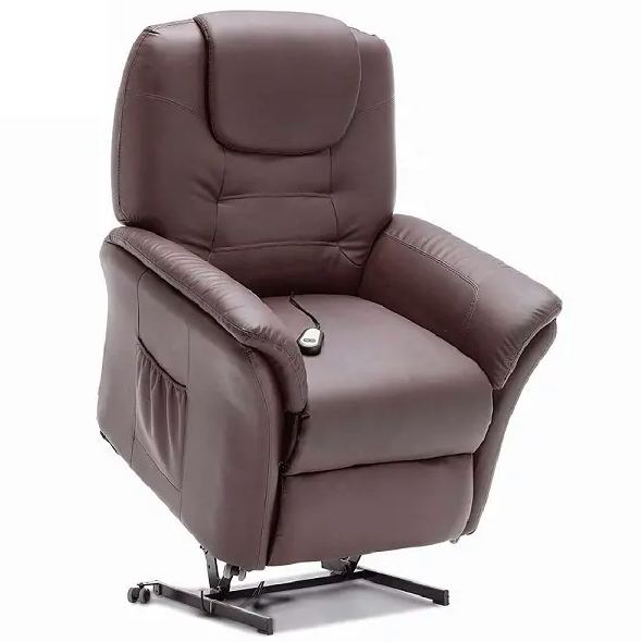 LEATHER POWER LIFT RECLINER CHAIR