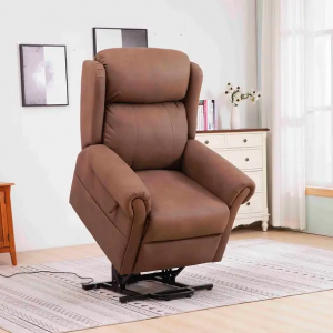 LEATHER POWER LIFT RECLINER CHAIR